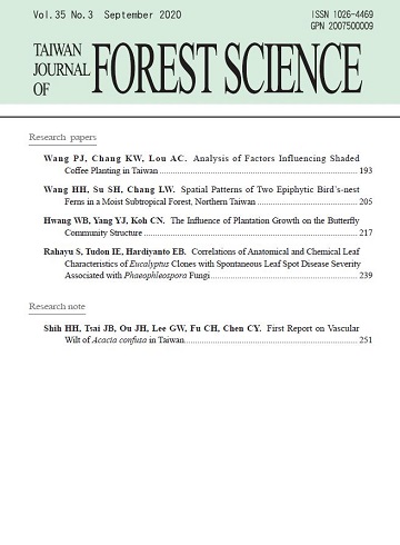 Taiwan Journal of Forest Science vol.35.No3